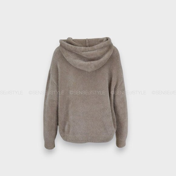 Brunello Cucinelli Cashmere Metallic Teddy Sweatshirt Top Sweater Size M - Picture 4 of 11